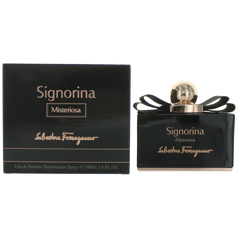 Bottle of Signorina Misteriosa by Salvatore Ferragamo, 3.4 oz Eau De Parfum Spray for Women